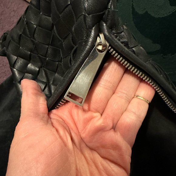 Authentic Bottega, Venetta, black, lambskin, leather Maxi Jodi intrecciato - Picture 14 of 14